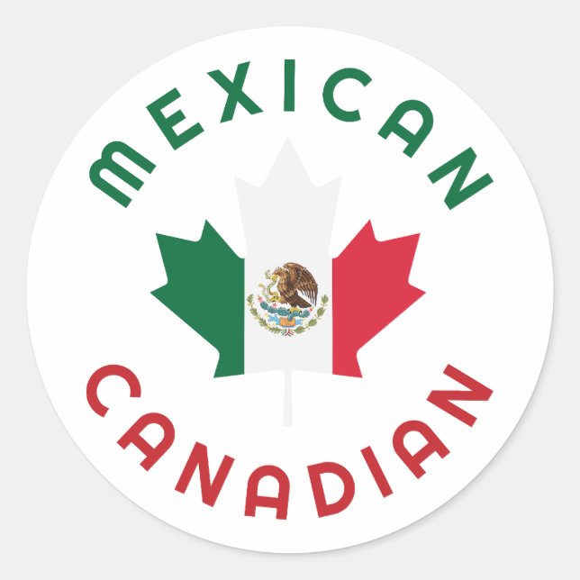 Adesivo Raízes mexicanas canadenses (Frente)