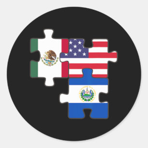 Adesivo Raízes Mexicanas E Salvadorenhas Mais A Bandeira D