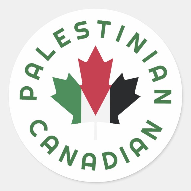 Adesivo Raízes palestinas canadenses (Frente)