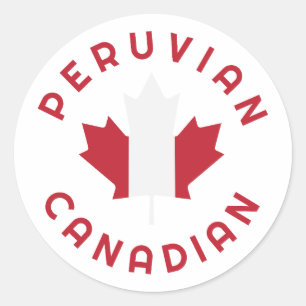 Adesivo Raízes Peruanas do Canadá