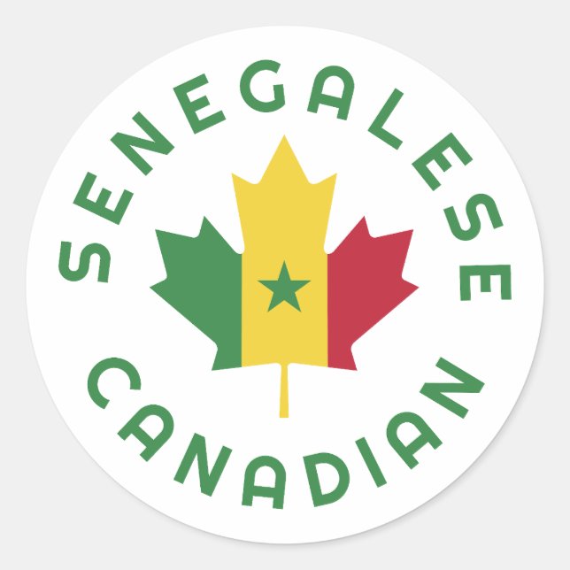 Adesivo Raízes senegalesas canadenses (Frente)