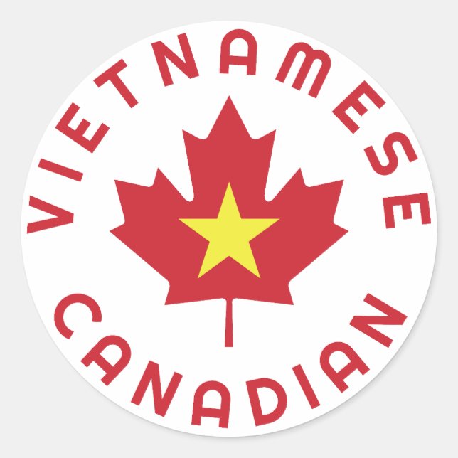 Adesivo Raízes vietnamitas canadenses (Frente)