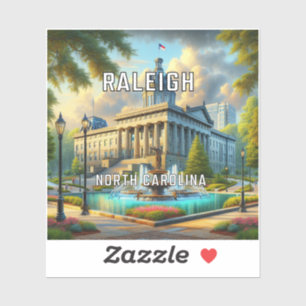Adesivo Raleigh North Carolina 3 Inch Vinyl Sticker