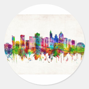 Adesivo Raleigh North Carolina Skyline