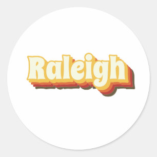 Adesivo Raleigh Retro Vintage Text