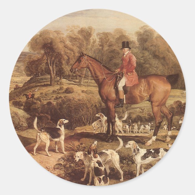 Adesivo Ralph Lambton e seus Hounds por James Ward (Frente)