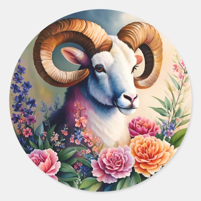 Adesivo Ram Floral Animal Art (Frente)