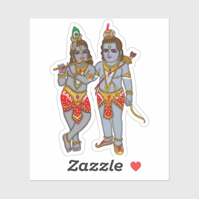 Adesivo Ram & Krishna Sticker (Folha)