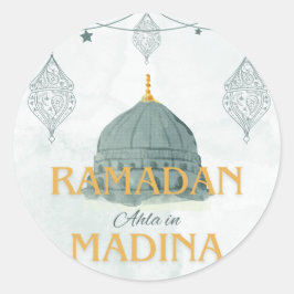 Adesivo Ramadã ahla em madina Ramadan Kareem Sticker