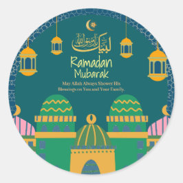 Adesivo Ramadã| Eid Mubarak Ouro Calliografia Greenblu