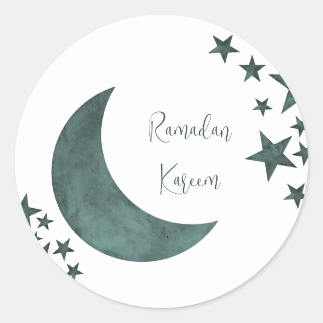 Adesivo Ramadan Kareem crescent Islam mubarak estrelas Pos (Frente)