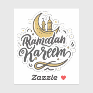 Adesivo Ramadan Kareem Crescent Moon avistou a festa