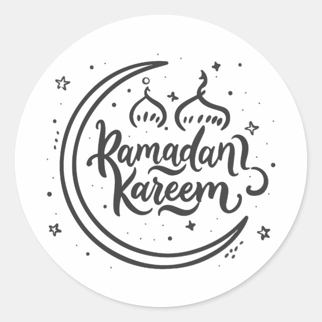 Adesivo Ramadan Kareem Muçulmano Festa Islâmica Sagrada Mê (Frente)