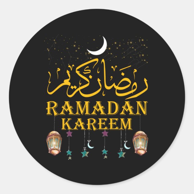 Adesivo Ramadan Kareem: Protesto Islâmico Por (Frente)