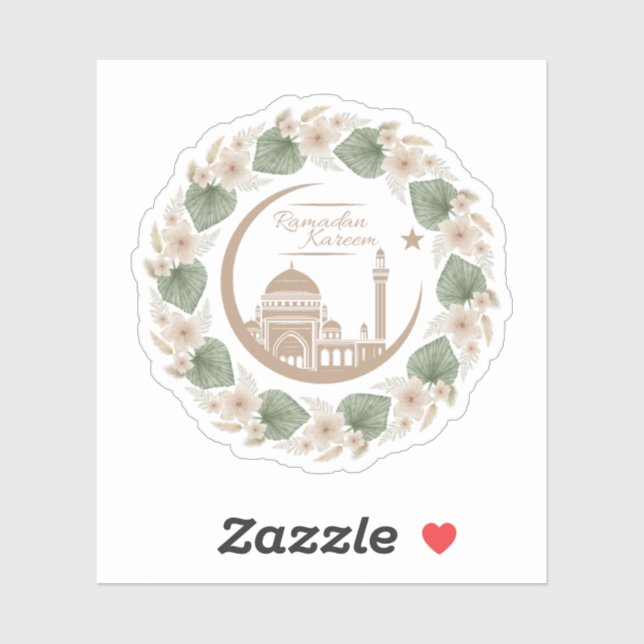 Adesivo ramadan karem (Folha)