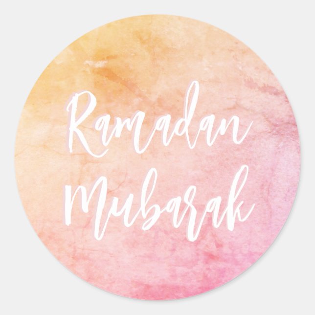 Adesivo Ramadan Mubarak Bonito Elegante (Frente)