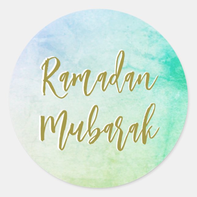 Adesivo Ramadan Mubarak Saudações (Frente)