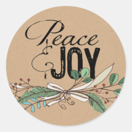 Adesivo Ramais e Berries Peace and Joy Sticker