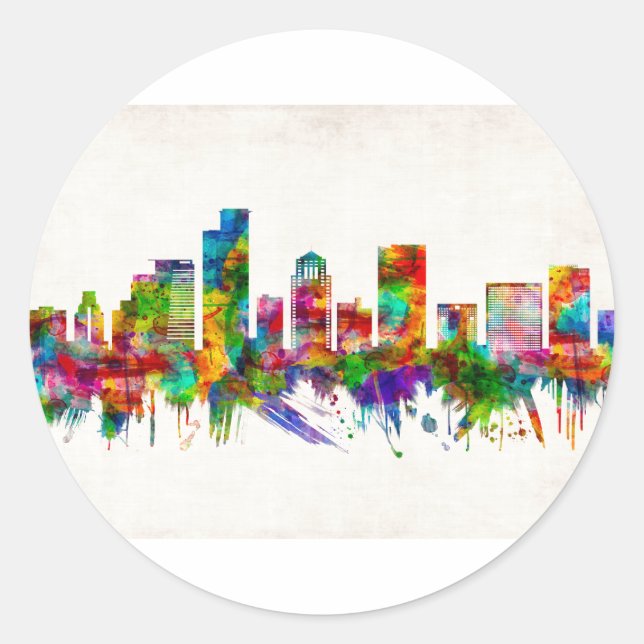 Adesivo Ramat Gan Israel Skyline (Frente)