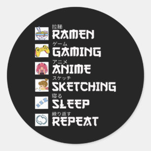 Adesivo Ramen Anime Jogos Otaku Anime Mangá Vídeo