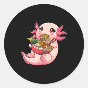 Adesivo Ramen Axolotl Kawaii Anime Comidas Japonesas Tee