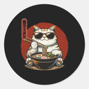 Adesivo Ramen Cat Kawaii Anime Japonês Kawaii Neko 1