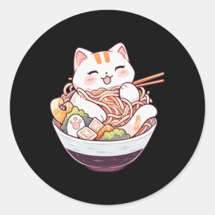 Adesivo Ramen Cat Kawaii Neko Cute Animes Camisa Para Home