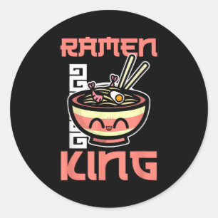Adesivo Ramen King Ramen Noodles Lover Engraçado Citação P