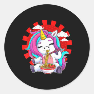 Adesivo Ramen Unicorn Kawaii Anime Comida Japonesa Gift Gi