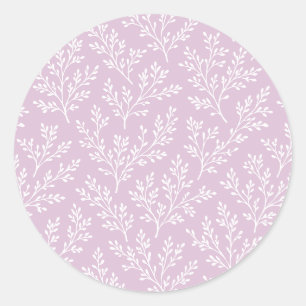 Adesivo Raminhos da Floresta Neutro - Lilás Quente