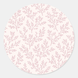 Adesivo Raminhos da Floresta Rosa Suave - Neutro