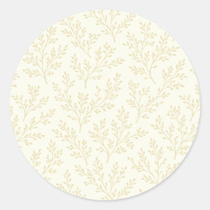 Adesivo Raminhos da Floresta Trigo Dourado - Neutro