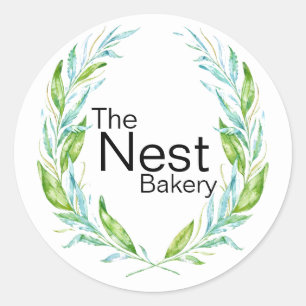 Adesivo Ramos simplesmente elegantes do louro do logotipo