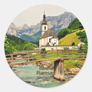 Adesivo Ramsau. Cenário da Baviera