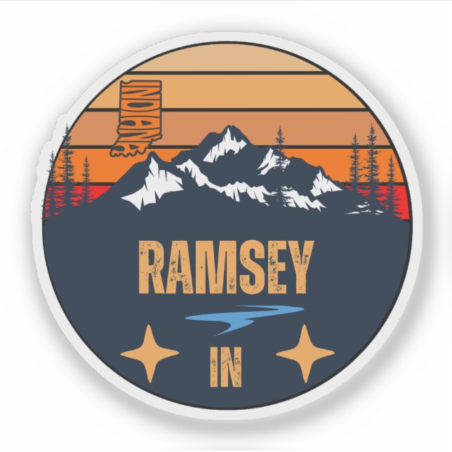 Adesivo Ramsey, Indiana (Frente)