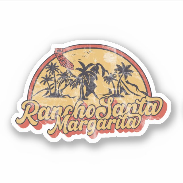 Adesivo Rancho Papais noeis Margarita California, Califórn (Frente)