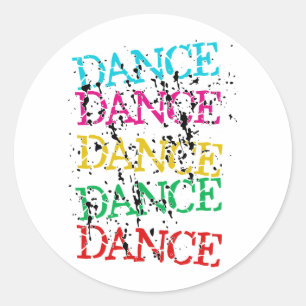 Adesivo Rancor à moda colorido da dança da dança