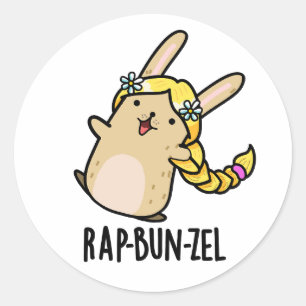 Adesivo Rap-bun-zel Funny Bunny Pun