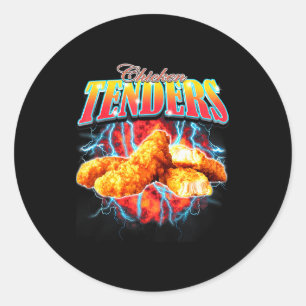 Adesivo Rap Pirata Frango Tenders Engraçado Vintage 90s Pe