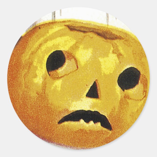 Adesivo Rapariga com Jack o' Lanterna (Frente)