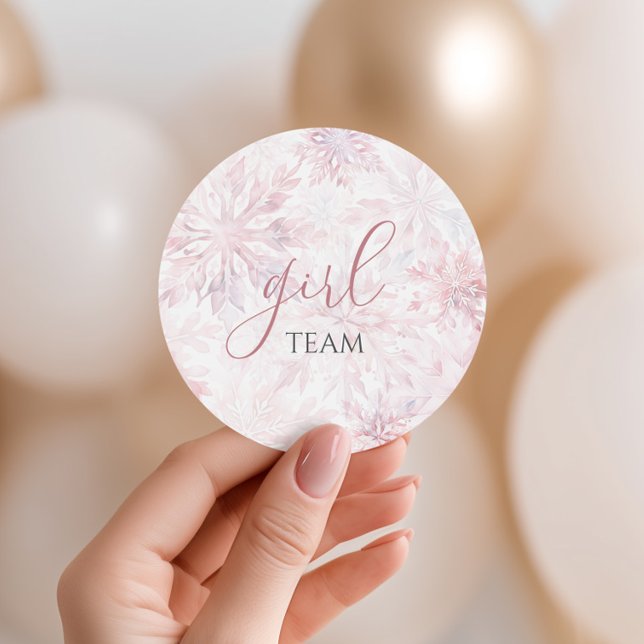 Adesivo Rapariga da Equipe de Revelação do Gênero Floco de (Criador carregado)