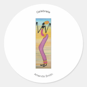Adesivo Rapariga-de-Arte-Africana