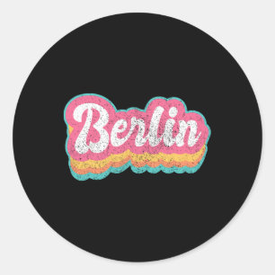 Adesivo Rapariga de nome Berlim Vintage 70s 80s Personaliz