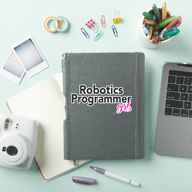 Adesivo Rapariga de Programas Robóticos (Capa para iPad)