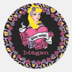 Adesivo Rapariga do Pin-up, Rock-a-Billy, Stickers