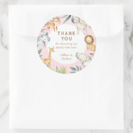 Adesivo Rapariga safari boho bohemian chá de fraldas