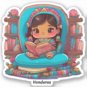 Adesivo Raparigas da Leitura Mundial - Honduras