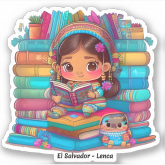 Adesivo Raparigas da Leitura Mundial - Lenca de El Salvado