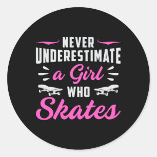 Adesivo Raparigas de skate Sk8 Skating Skateboard Idea