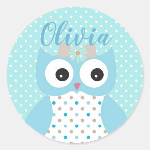 Adesivo Raparigas Personalizadas de Arte Azul Bonita